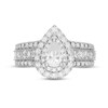 Thumbnail Image 3 of Previously Owned Neil Lane Diamond Engagement Ring 2-3/8 ct tw Pear, Round & Princess-cut 14K White Gold