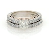 Thumbnail Image 1 of Previously Owned Adrianna Papell Round-Cut Diamond Bridal Set 1 ct tw 14K Two-Tone Gold Size 4.75