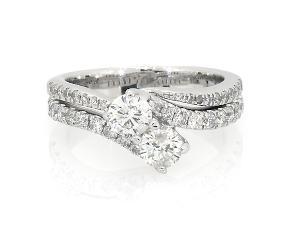 Previously Owned Ever Us Diamond Bridal Set 1-1/8 ct tw 14K White Gold Size 5.5