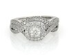 Thumbnail Image 1 of Previously Owned Neil Lane Round-Cut Diamond Halo Bridal Set 7/8 ct tw 14K White Gold Size 8.5