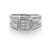 Thumbnail Image 1 of Previously Owned Princess-Cut Multi-Diamond Bridal Set 3/4 ct tw 10K & 14K White Gold Size 9.75
