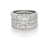 Thumbnail Image 1 of Previously Owned Princess-Cut Diamond Bridal Set 3 ct tw 14K White Gold Size 7.5