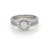 Thumbnail Image 1 of Previously Owned Neil Lane Round-Cut Diamond Halo Bridal Set 1-3/8 ct tw 14K White Gold Size 7.5
