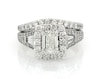 Thumbnail Image 0 of Previously Owned Neil Lane Emerald-Cut Diamond Halo Bridal Set 2-1/5 ct tw 14K White Gold Size 5.5
