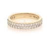 Thumbnail Image 1 of Previously Owned THE LEO Diamond Two-Row Anniversary Ring 1/2 ct tw 14K Yellow Gold Size 7