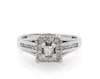 Thumbnail Image 1 of Previously Owned Diamond Engagement Ring 1/2 ct tw Princess & Round 10K White Gold