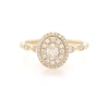 Thumbnail Image 1 of Previously Owned Oval-Cut Diamond Double Halo Engagement Ring 5/8 ct tw 14K Yellow Gold Size 7