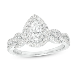 Previously Owned Neil Lane Diamond Engagement Ring 7/8 ct tw Diamonds 14K White Gold