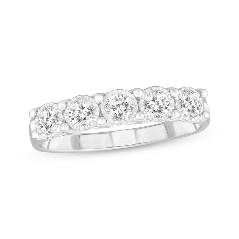 Main Image 1 of Previously Owned Diamond Anniversary Band 1/2 ct tw 10K White Gold