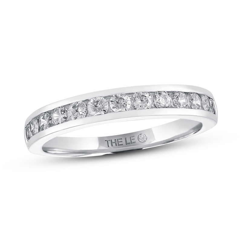 Previously Owned THE LEO Diamond Wedding Band 5/8 ct tw Round-cut 14K White Gold