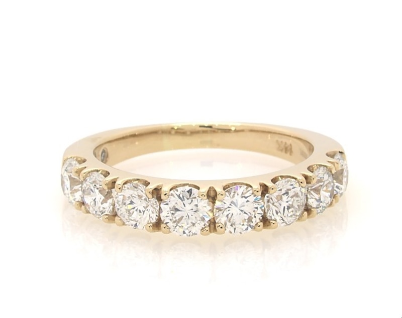 Main Image 1 of Previously Owned THE LEO Diamond Anniversary Ring 2 ct tw 14K Yellow Gold