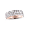 Thumbnail Image 1 of Previously Owned THE LEO Diamond Three-Row Anniversary Ring 2 ct tw 14K Rose Gold Size 6