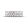 Thumbnail Image 3 of Previously Owned THE LEO Diamond Three-Row Anniversary Ring 2 ct tw 14K Rose Gold Size 6