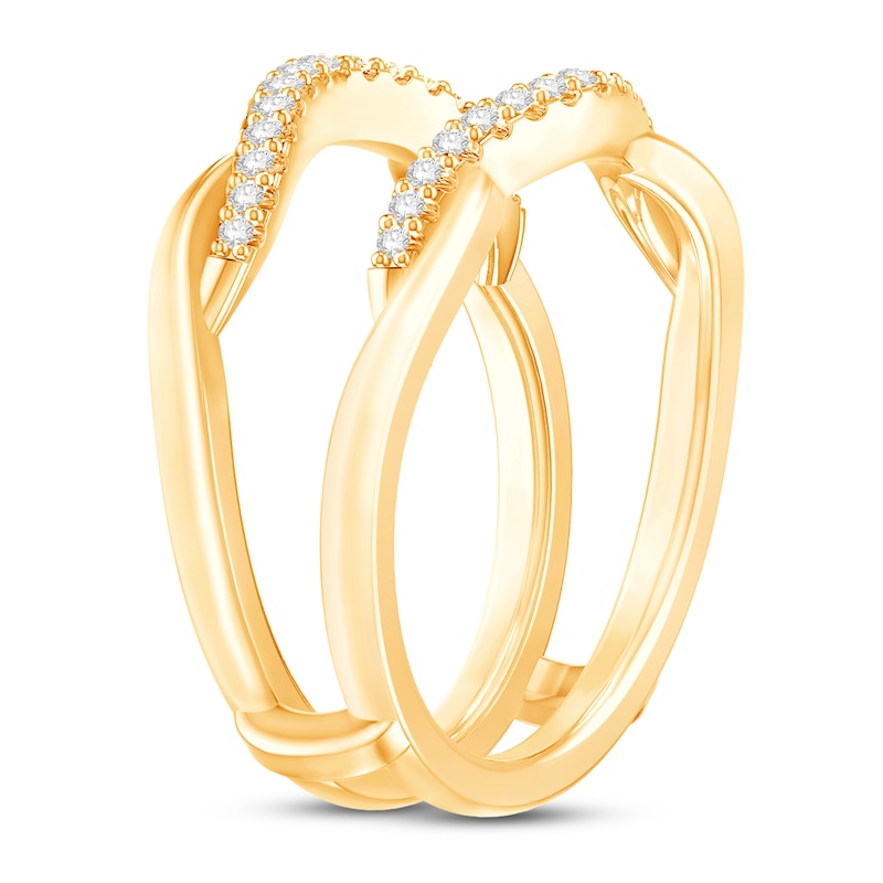 Main Image 2 of Previously Owned Diamond Enhancer Ring 1/5 ct tw 14K Yellow Gold Size 7