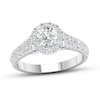 Thumbnail Image 0 of Previously Owned Certified Diamond Engagement Ring 1-1/5 ct tw 14K White Gold
