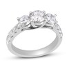 Thumbnail Image 1 of Previously Owned Three-Stone Diamond Engagement Ring 2 ct tw Round-cut 14K White Gold