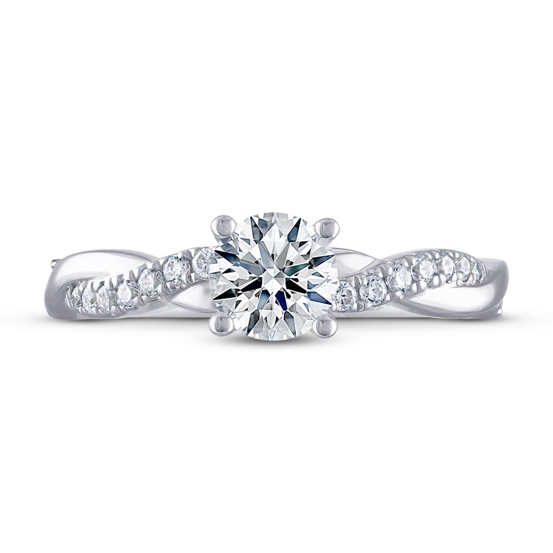 Main Image 3 of Previously Owned THE LEO Ideal Cut Diamond Engagement Ring 7/8 ct tw 14K White Gold