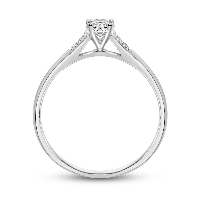 Previously Owned Diamond Engagement Ring 1/3 ct tw Round-cut 14K White Gold