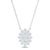 Thumbnail Image 1 of Previously Owned Diamond Necklace 1/2 ct tw Round-cut 14K White Gold 18"