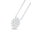Thumbnail Image 2 of Previously Owned Diamond Necklace 1/2 ct tw Round-cut 14K White Gold 18"