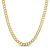Thumbnail Image 1 of Previously Owned Italian Flat Curb Chain Necklace Solid 10K Yellow Gold 24"