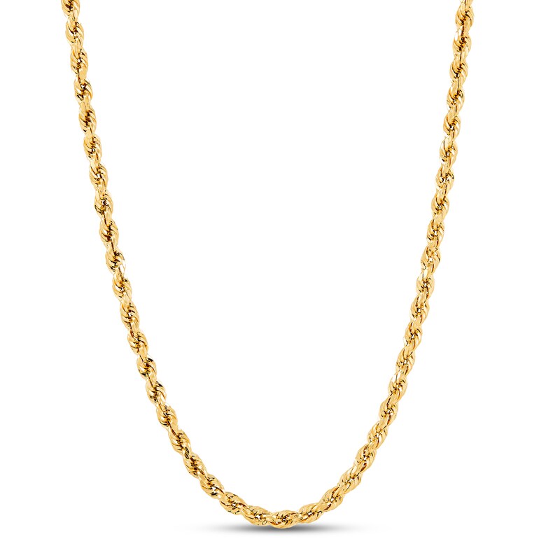 Main Image 1 of Previously Owned Rope Chain 3.0mm Hollow 14K Yellow Gold 20"