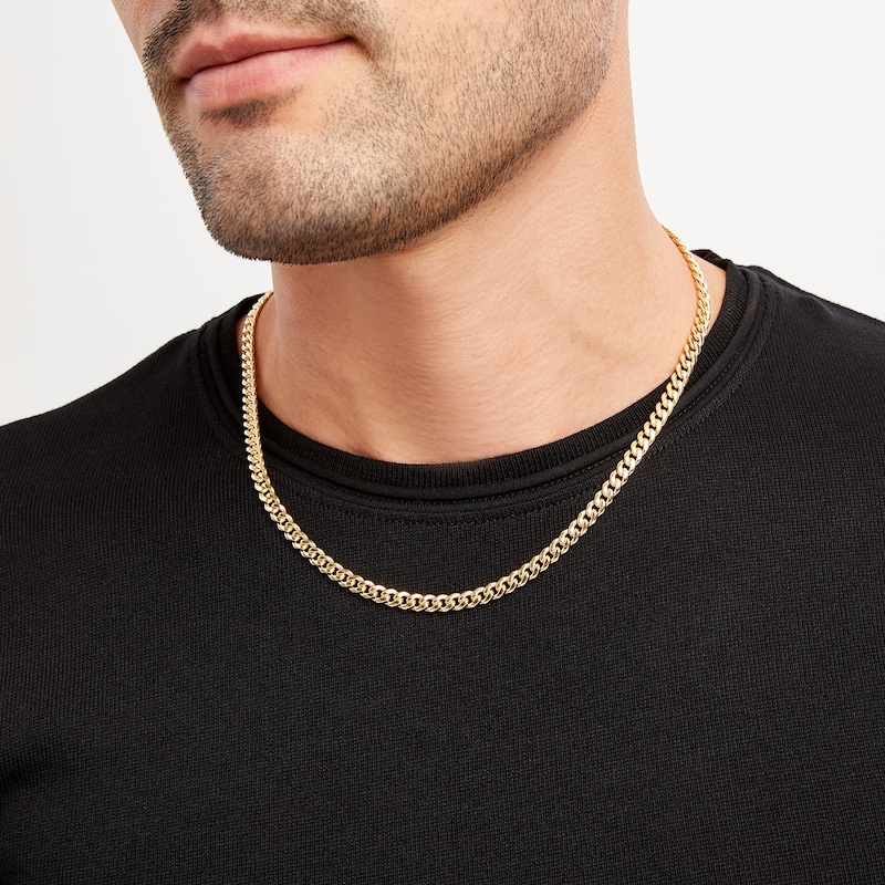Main Image 2 of Previously Owned Cuban Chain Necklace Solid 14K Yellow Gold 20"