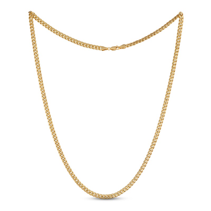 Main Image 1 of Previously Owned Cuban Chain Necklace Solid 14K Yellow Gold 18"