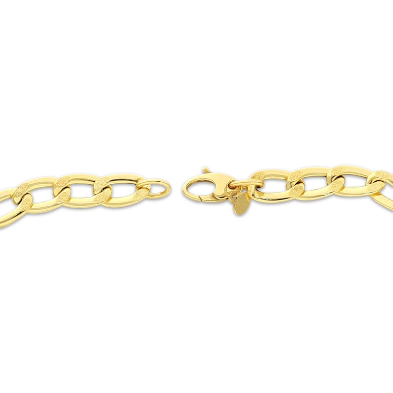 Main Image 2 of Previously Owned Link Chain Necklace 7.7mm Hollow 10K Yellow Gold 18”