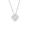 Thumbnail Image 1 of Previously Owned THE LEO Diamond Flower Necklace 5/8 ct tw 14K White Gold 19”