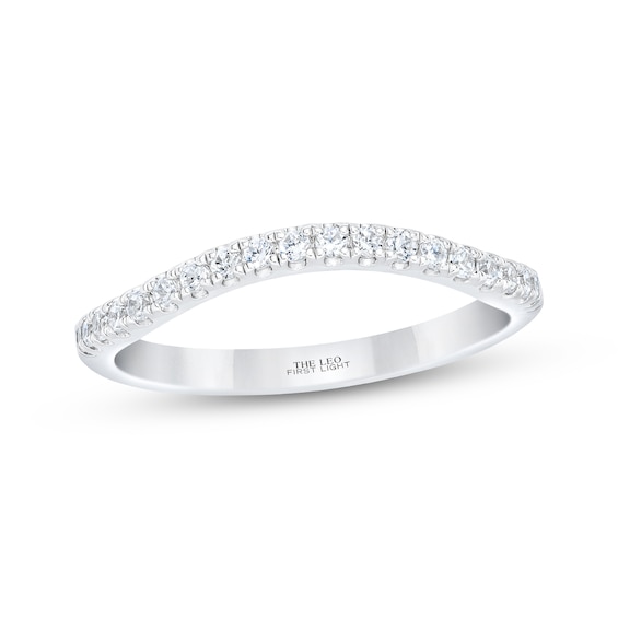 Previously Owned THE LEO First Light Diamond Wedding Band 1/ ct tw 14K White Gold