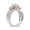 Thumbnail Image 2 of Previously Owned Round-Cut Diamond Three-Stone Engagement Ring 1 ct tw 10K Two-Tone Gold