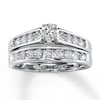 Thumbnail Image 1 of Previously Owned Round-Cut Diamond Bridal Set 1 ct tw 14K White Gold Size 6.25