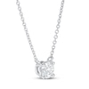 Thumbnail Image 2 of Previously Owned KAY Lab-Grown Diamonds Solitaire Necklace 1/2 ct tw 14K White Gold 19"