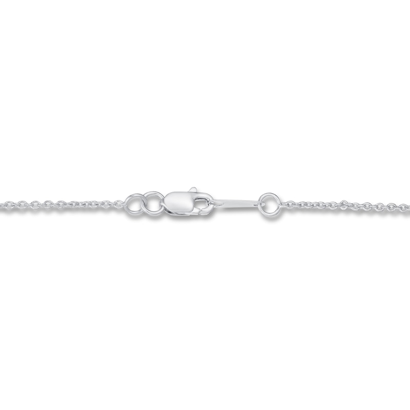 Main Image 3 of Previously Owned KAY Lab-Grown Diamonds Solitaire Necklace 1/2 ct tw 14K White Gold 19"