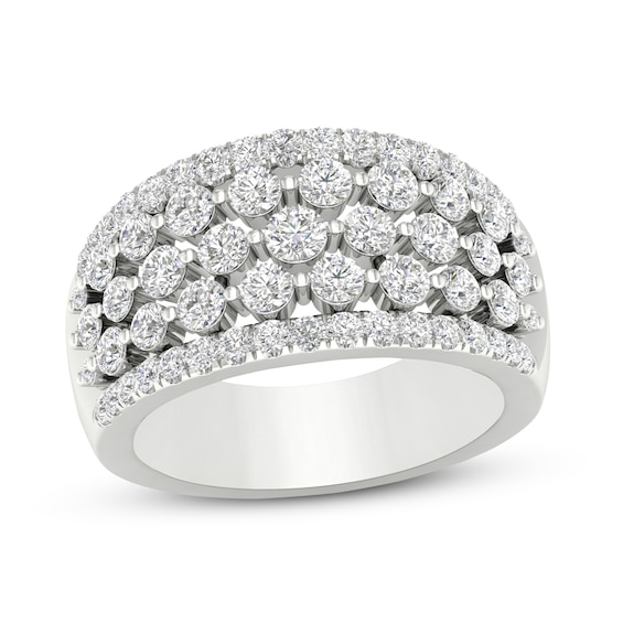 Previously Owned KAY Lab-Grown Diamonds Ring 2 ct tw Round-cut 14K White Gold