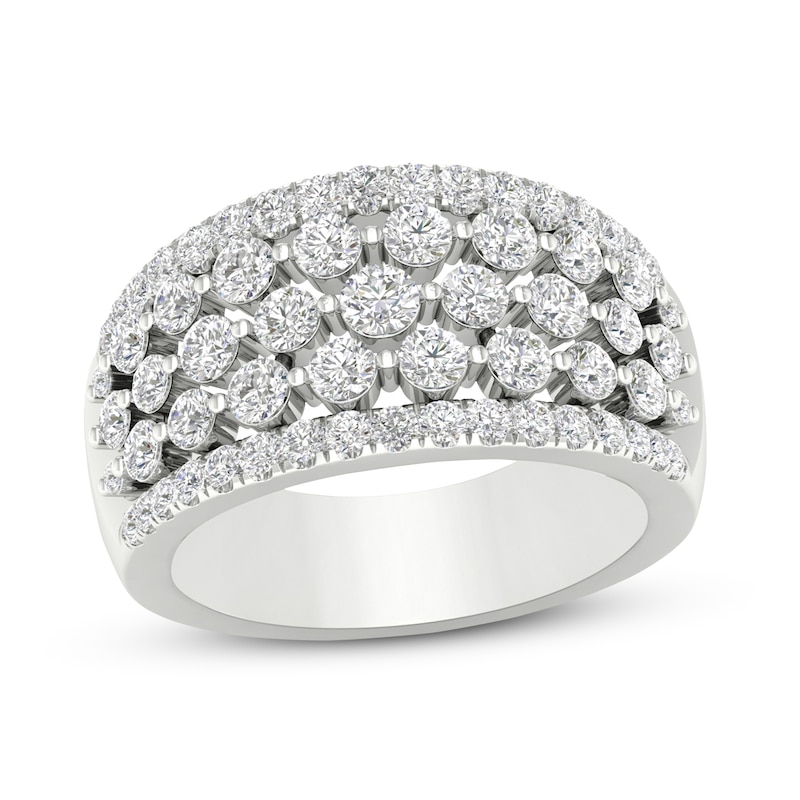 Main Image 1 of Previously Owned KAY Lab-Grown Diamonds Ring 2 ct tw Round-cut 14K White Gold