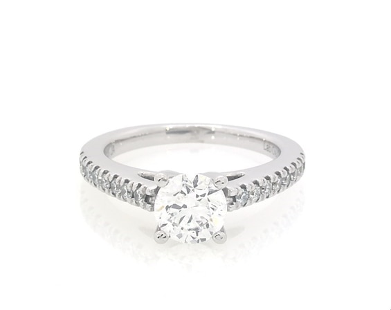 Previously Owned Lab-Grown Diamonds Engagement Ring 7/8 ct tw 14K White Gold