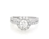 Thumbnail Image 1 of Previously Owned Lab-Grown Diamonds Round-Cut Halo Engagement Ring 1-1/4 ct tw 14K White Gold