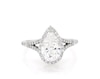 Thumbnail Image 1 of Previously Owned Lab-Grown Diamonds Pear Shaped Engagement Ring 2-1/2 ct tw 14K White Gold