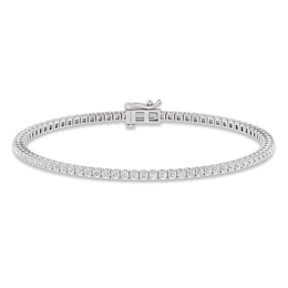 Previously Owned Lab-Created Diamonds by KAY Line Bracelet 2-1/2 ct tw 14K White Gold 7.25&quot;