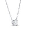Thumbnail Image 2 of Previously Owned KAY Lab-Grown Diamonds Solitaire Necklace 1/2 ct tw 14K White Gold 18" (F/SI2)