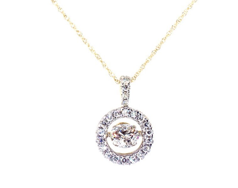 Main Image 1 of Previously Owned Unstoppable Love Lab-Grown Diamond Necklace 1 ct tw 14K Yellow Gold 19"