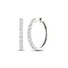 Thumbnail Image 1 of Previously Owned KAY Lab-Grown Diamonds Hoop Earrings 2 ct tw 14K White Gold