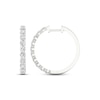 Thumbnail Image 3 of Previously Owned KAY Lab-Grown Diamonds Hoop Earrings 2 ct tw 14K White Gold
