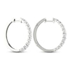 Thumbnail Image 4 of Previously Owned KAY Lab-Grown Diamonds Hoop Earrings 2 ct tw 14K White Gold