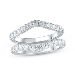 Previously Owned Lab-Grown Diamonds Diamond Enhancer Ring 1-1/2 ct tw Round-cut 14K White Gold