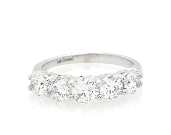 Previously Owned Lab-Grown Diamonds Anniversary Band 1-1/2 ct tw 14K White Gold