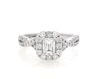 Thumbnail Image 1 of Previously Owned THE LEO Legacy Lab-Grown Diamond Emerald-Cut Engagement Ring 7/8 ct tw 14K White Gold