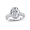 Thumbnail Image 1 of Previously Owned Lab-Grown Diamonds Oval-Cut Engagement Ring 2-1/2 ct tw 14K White Gold